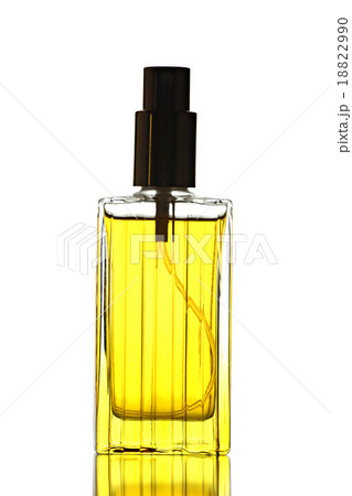 Yellow Perfume Bottle isolated. 18822990