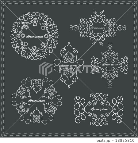 Monogram frame linear style Monogram frame linear style 18825810