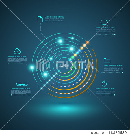 Circle connection for network cable concept. Circle connection for network cable concept. 18826680