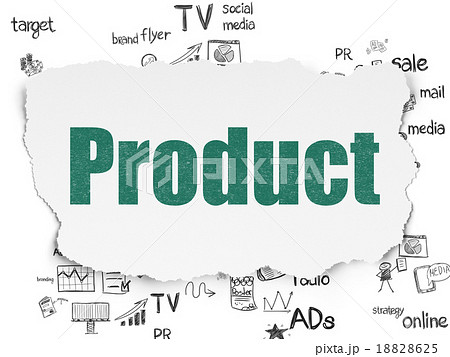 Advertising concept: Product on Torn Paper Advertising concept: Product on Torn Paper 18828625