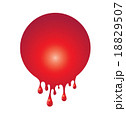 Vector of Circle dripping blood for background 18829507