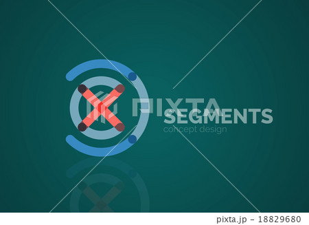 Vector outline minimal abstract geometric logo Vector outline minimal abstract geometric logo 18829680