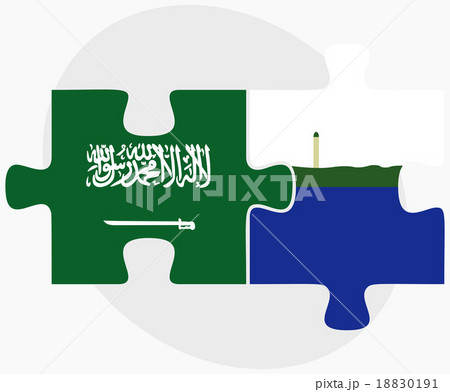 Saudi Arabia and Navassa Island Flags 18830191