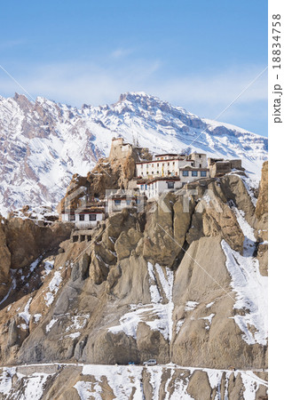 Dhankar village, Spiti Valley, Himachal Pradesh 18834758