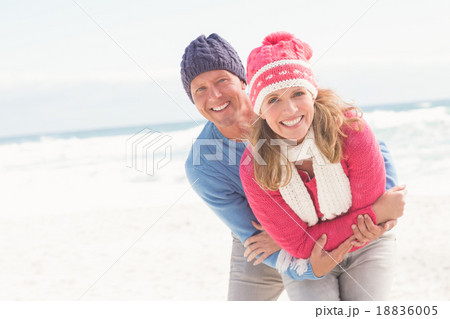 Smiling happy couple hugging each other 18836005