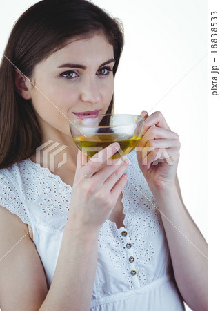 Pretty woman with herbal tea Pretty woman with herbal tea 18838533