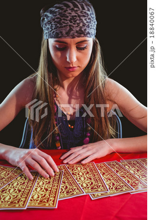 Fortune teller using tarot cards 18840067