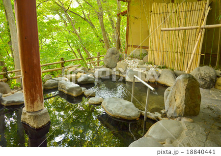 温泉、露天風呂、打たせ 18840441