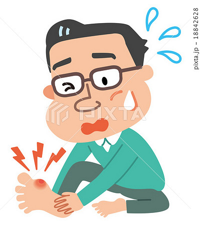 通風　男性　イラスト　 18842628