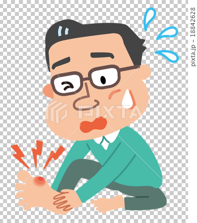 通風　男性　イラスト　 18842628
