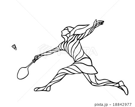 badminton smash clipart girl silhouette