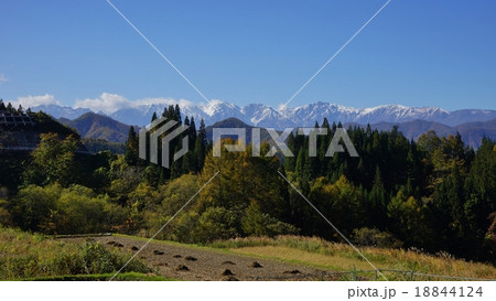 白馬連峰冠雪 18844124