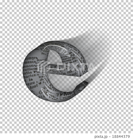 充滿活力的玻璃狀字母小寫字母（e）3D標誌 18844379