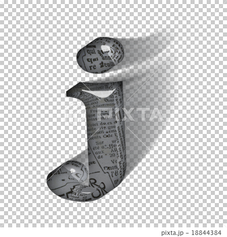 動態玻璃狀字母小寫字母(j)3D標誌 動態玻璃狀字母小寫字母(j)3D標誌 18844384