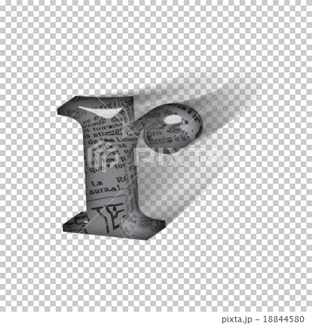 躍動感あるガラス風のアルファベット小文字(r)の3Dロゴ 18844580