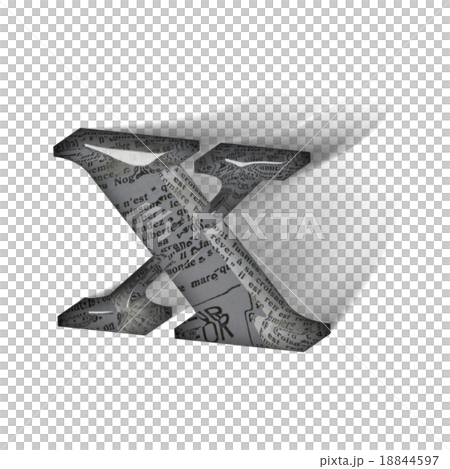 動態玻璃狀字母小寫字母（x）3D標誌 18844597