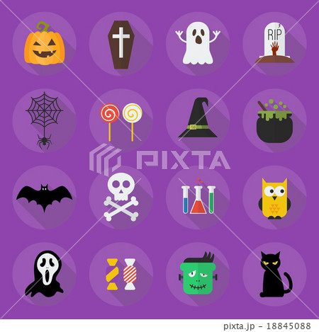 Halloween Flat Icon Set Halloween Flat Icon Set 18845088