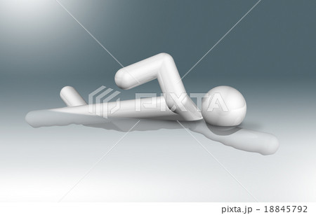 Swimming 3D symbol, Olympic sports 18845792