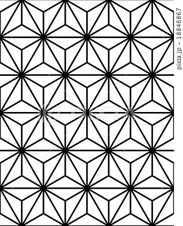 Pattern Hexagonのイラスト素材