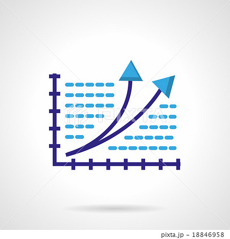 Growth chart color vector icon Growth chart color vector icon 18846958