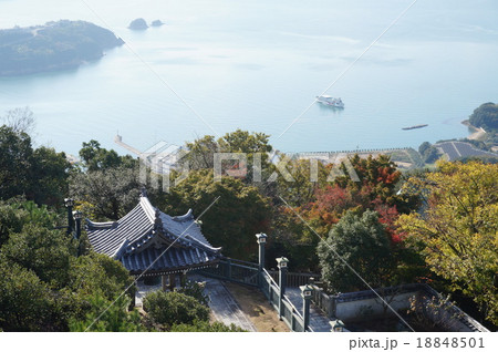 西ノ瀧より見た晩秋の瀬戸内海　香川県小豆郡小豆島町 18848501