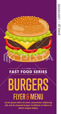 Cheeseburger sale flyer. Cheeseburger sale flyer. 18849096