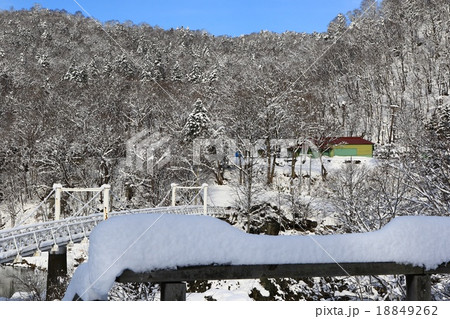 雪化粧の神居古潭駅。 雪化粧の神居古潭駅。 18849262