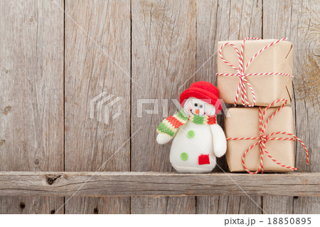 Christmas gift boxes and snowman toy 18850895
