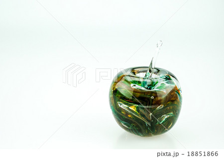 Colorful apple-shaped blown glass 18851866