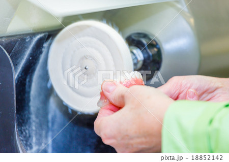 Dental technician working in dental laboratory Dental technician working in dental laboratory 18852142