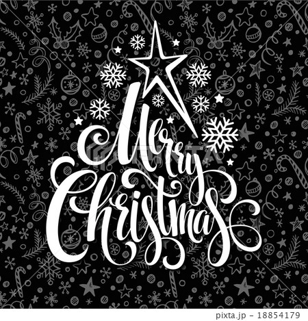 Merry Christmas lettering design. Vector Merry Christmas lettering design. Vector 18854179