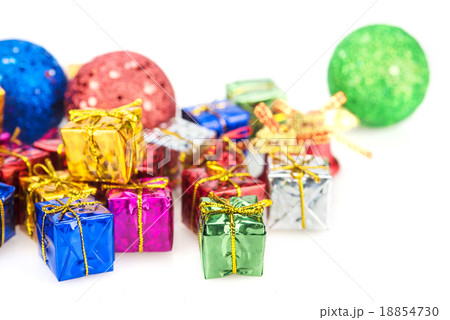 Gift boxes and christmas balls 18854730