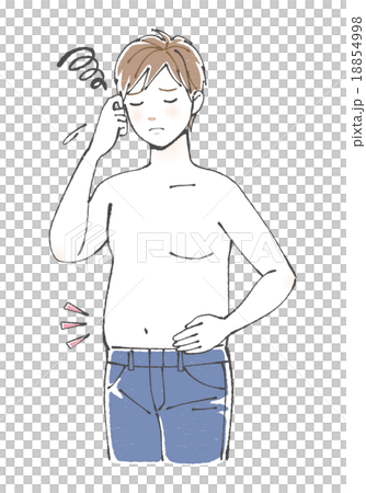 Men illustration suffering from luxury Men illustration suffering from luxury 18854998