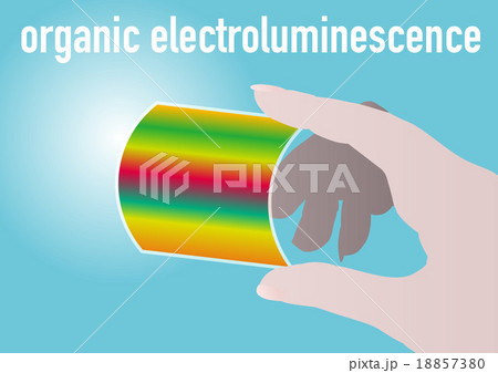 有機elイメージイラストのイラスト素材
