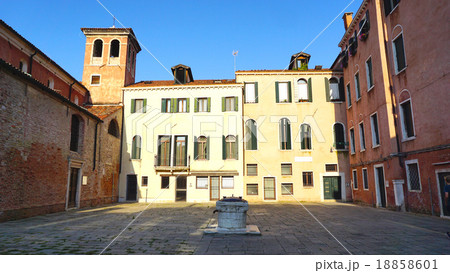 court with ancient buildings court with ancient buildings 18858601