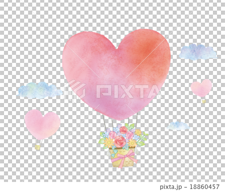 Heart balloon illustration 18860457