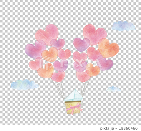 Heart balloon illustration 18860460