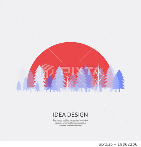 vector winter forest 18862206