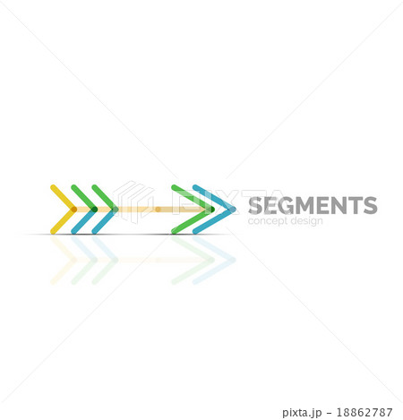 Arrow icon vector logo. Company branding element Arrow icon vector logo. Company branding element 18862787
