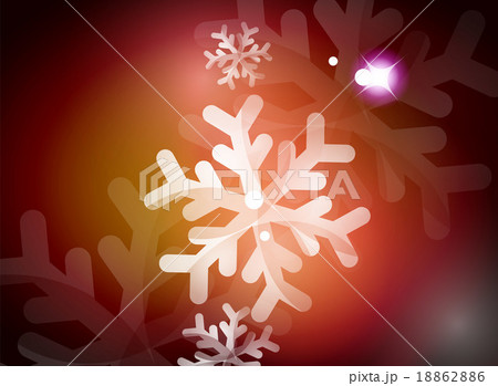 Holiday red abstract background, winter snowflakes Holiday red abstract background, winter snowflakes 18862886