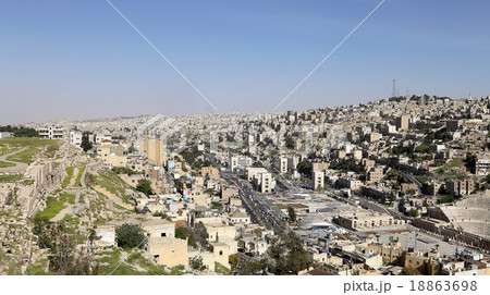 view of Amman's skyline, Jordan, Middle East 18863698