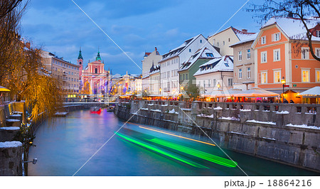 Ljubljana in Christmas time. Slovenia, Europe. Ljubljana in Christmas time. Slovenia, Europe. 18864216