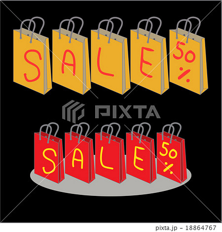 vector Shopping Bags for sale 50 percent discount 18864767