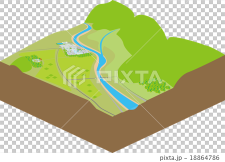 町並み＿ジオラマ 18864786