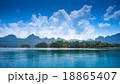 Sunny lake in dam 18865407