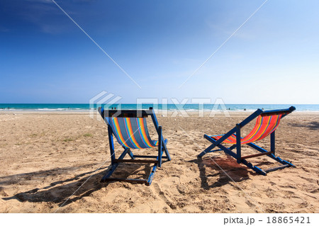 chair on beach 18865421
