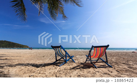 chair on beach 18865422