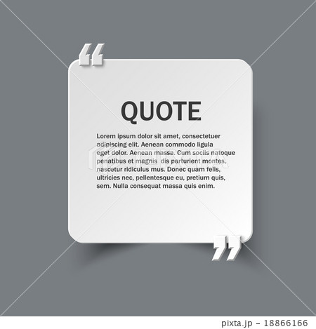 Quote form on paper speech bubbles Quote form on paper speech bubbles 18866166