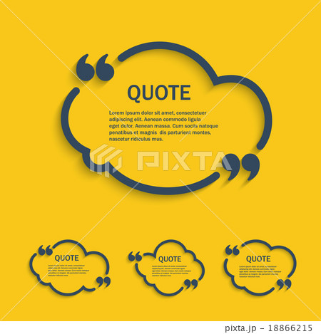 Quote line cloud set 18866215