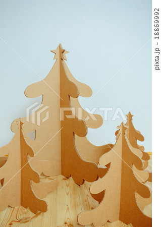 Christmas Tree Made Of Cardboard. New Year 18869992